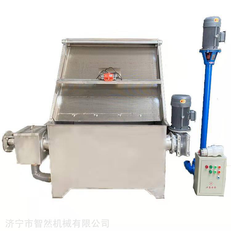 全自动斜筛固液分离机养殖场新型禽类粪便处理设备纤维板框微滤机技术保证