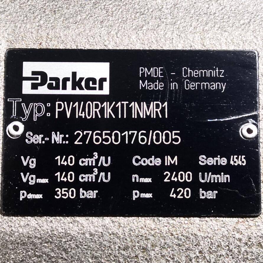 Parker/液压泵/PV140R1K1T1NMMC