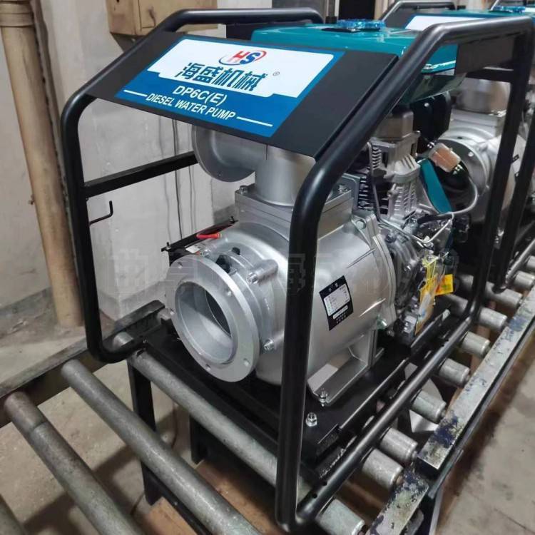 柴油抽水机8寸排涝泵工程污水混流泵25马力双叶轮远程送水6寸泵