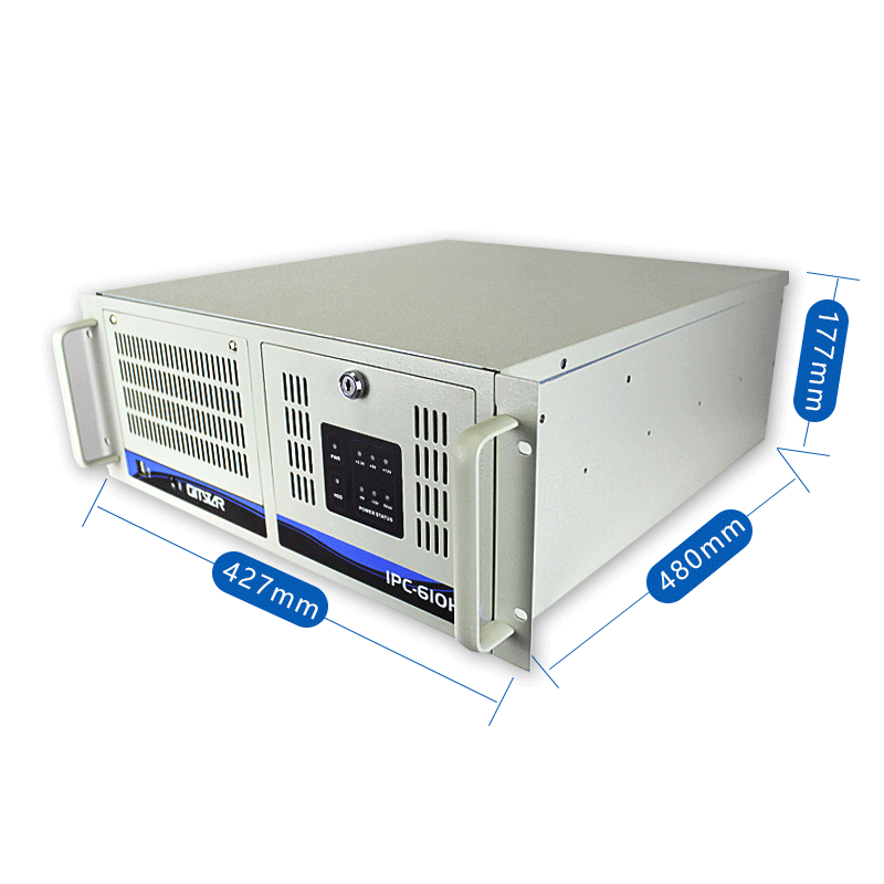 GITSTAR集特酷睿四代4U上架工控机IPC-610H兼容研华工控电脑