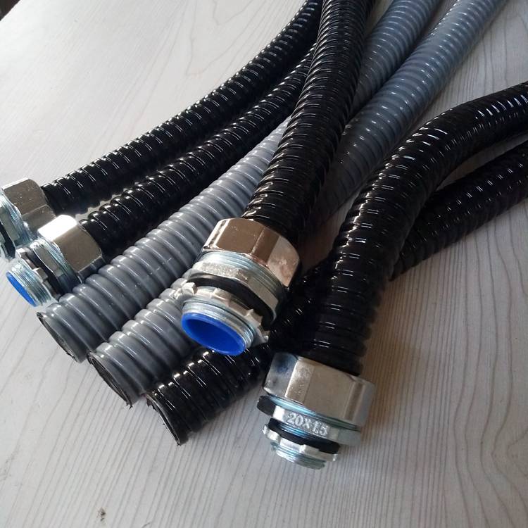 可挠电线保护软管不锈钢包塑蛇皮管1寸加厚包塑蛇形管