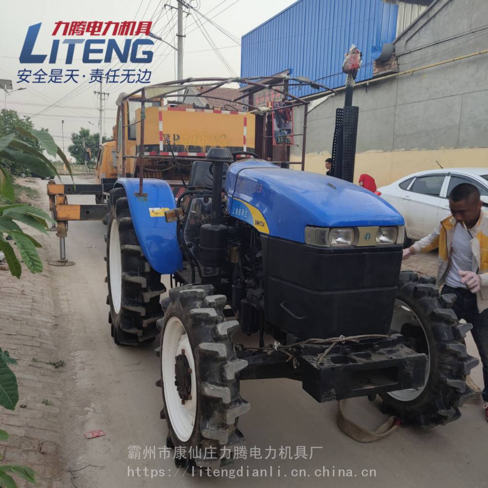 大马力上海纽荷兰554型拖拉机绞磨牵引机拖拉机卷扬机55马力收线机二手拖拉机绞磨554型四轮绞磨