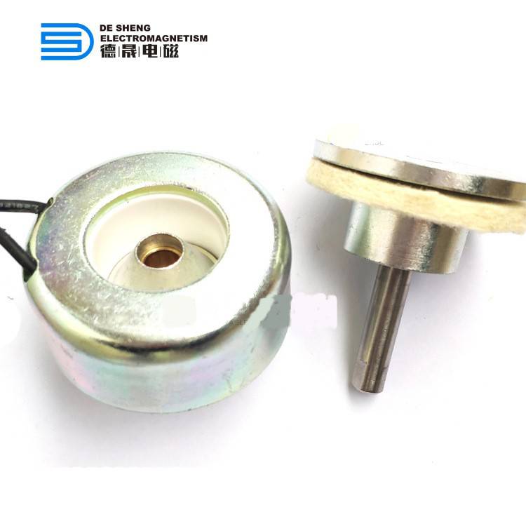 供应定制电磁铁小型直流推拉圆管吸盘保持式电磁铁