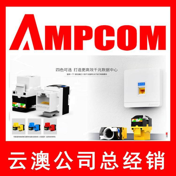 重庆安普康AMPCOM 网络级 48口六类非屏蔽网络配线架