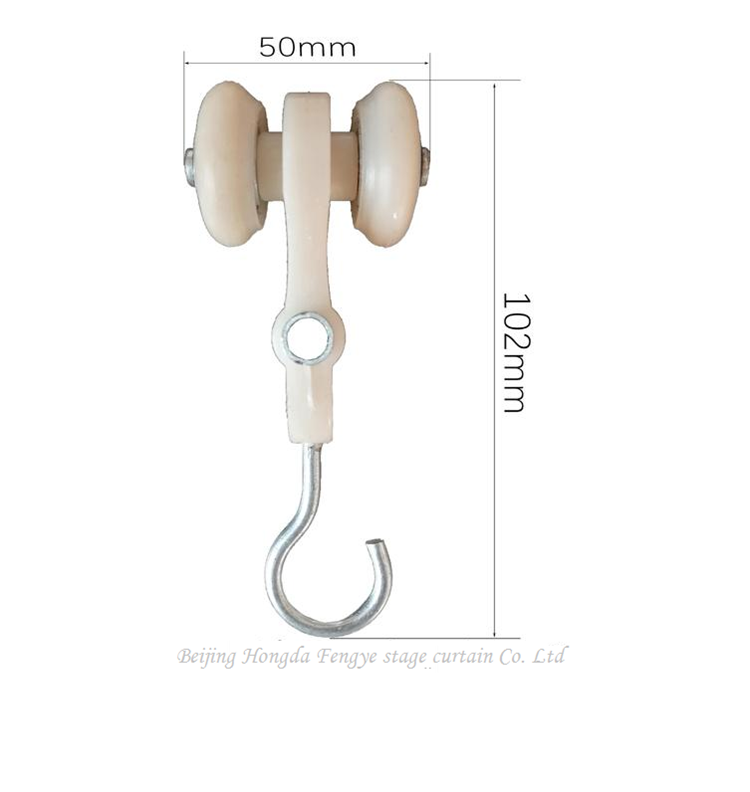 宏达丰业上门测量定制安装舞台幕布吊轮滑轮滑车挂钩