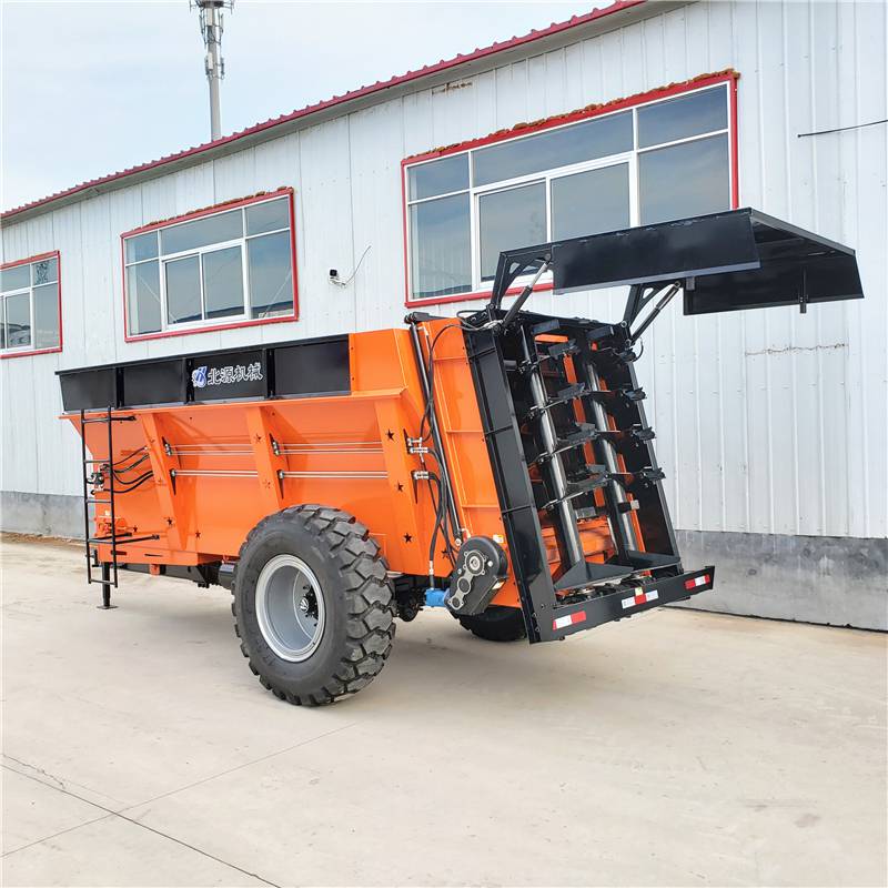 厂家出售10方大型自动绞龙撒粪车鸡粪农用打粪车羊粪撒粪机