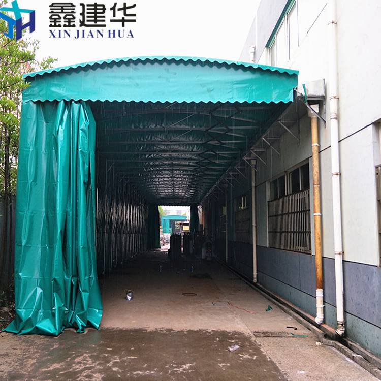 蘇州太倉廠家定製摺疊伸縮移動雨蓬 優質雨棚布大排檔雨篷 帆布雨棚