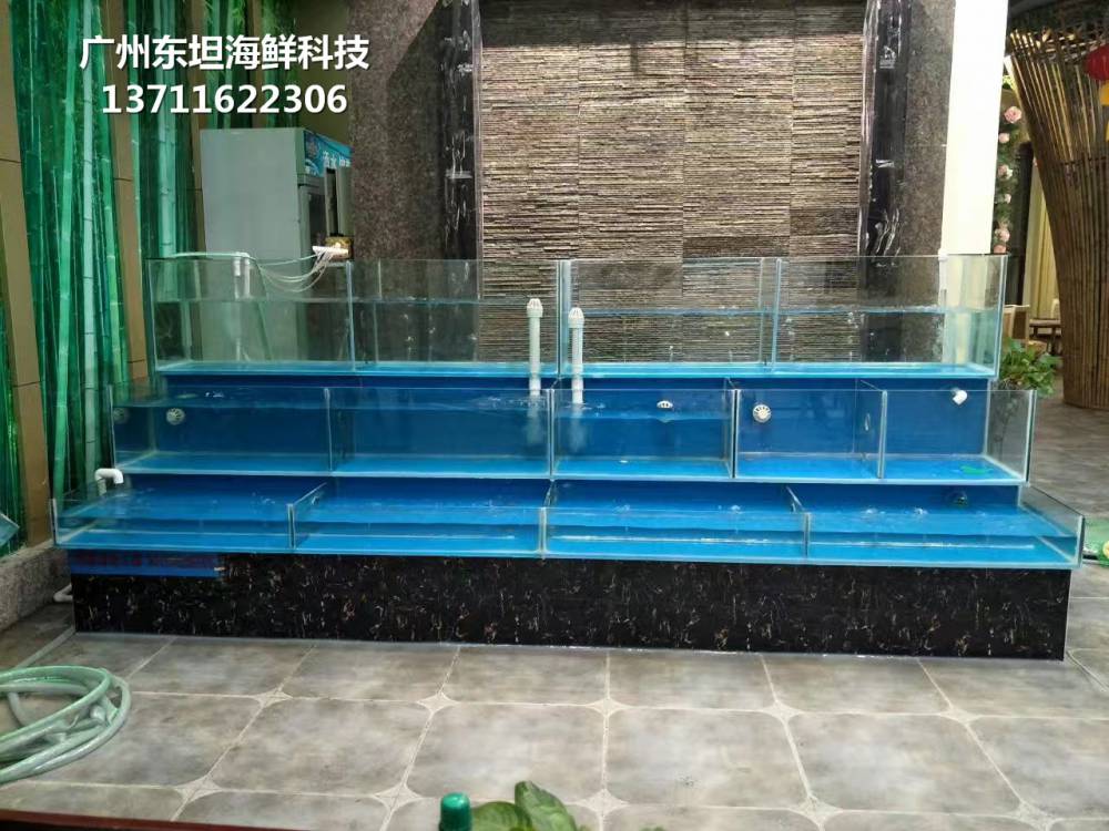 深圳定做海鲜玻璃鱼缸-深圳鱼池制冷机-深圳龙岗玻璃鱼池