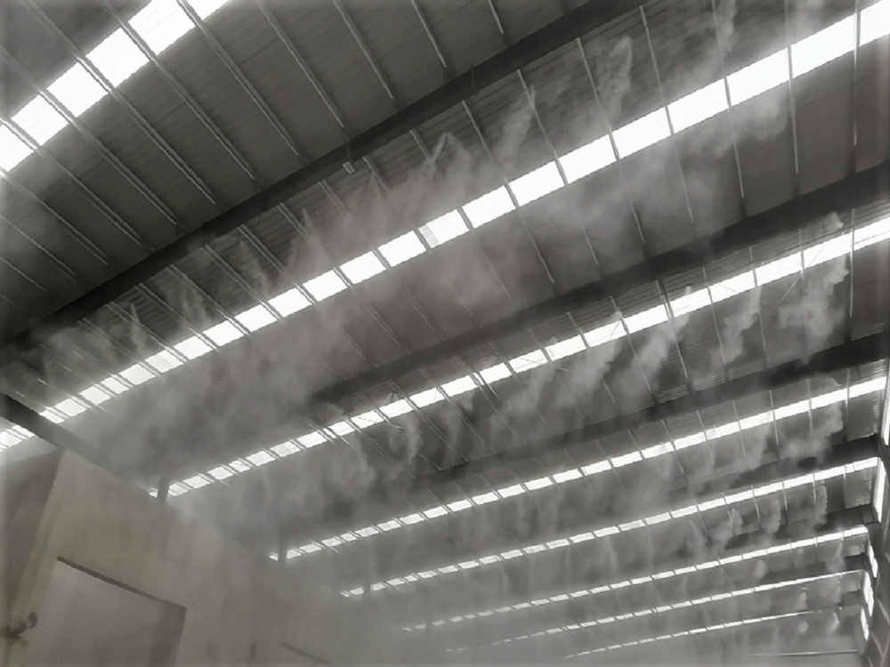 料倉除塵干霧降塵設(shè)備卸料口干霧除塵噴霧除塵方案設(shè)計(jì)