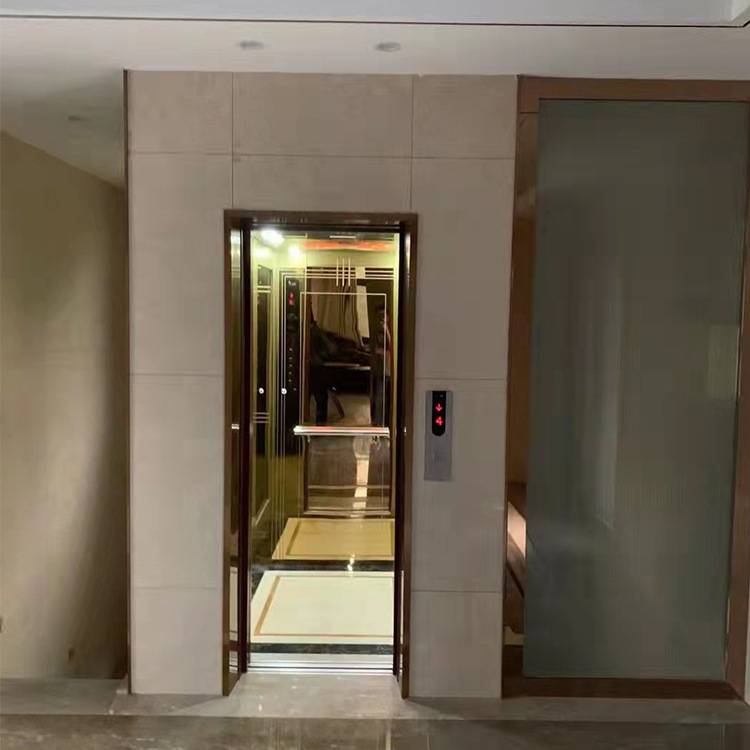 二三四层小型液压升降观光梯室内外复式阁楼私人别墅电梯