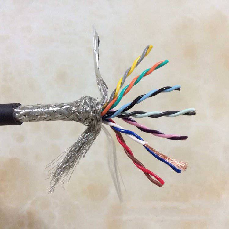 耐磨耐弯曲14芯拖链电缆TRVSP柔性带屏蔽02/03/05/075平方