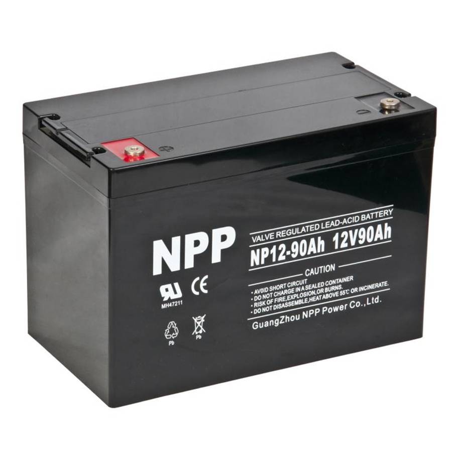 NPP耐普蓄电池NP12-90Ah12V90AH基站储能光伏发电UPS电源