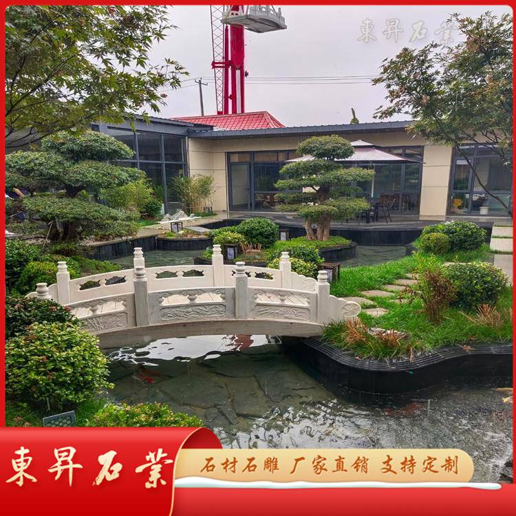 石雕拱桥庭院造景石桥加工传统工艺河道小桥浮雕