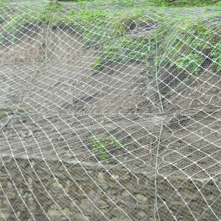 柔性边坡防护网落石网山体滑坡金属网主动被动护坡网