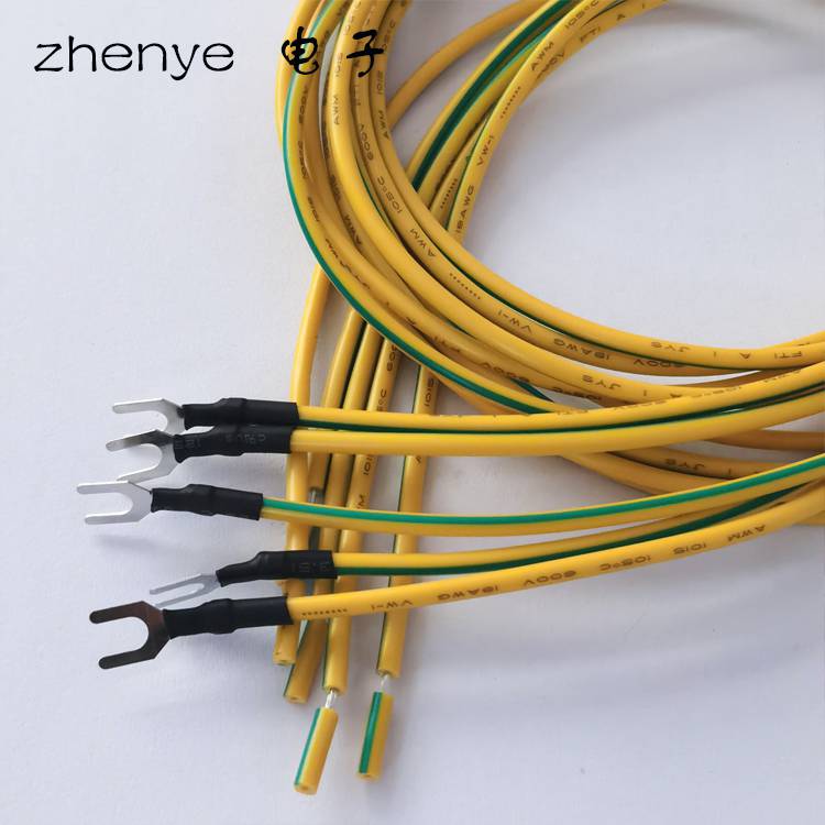 42Y型接地线端子线含284863型线束机器内部连接线地线端子