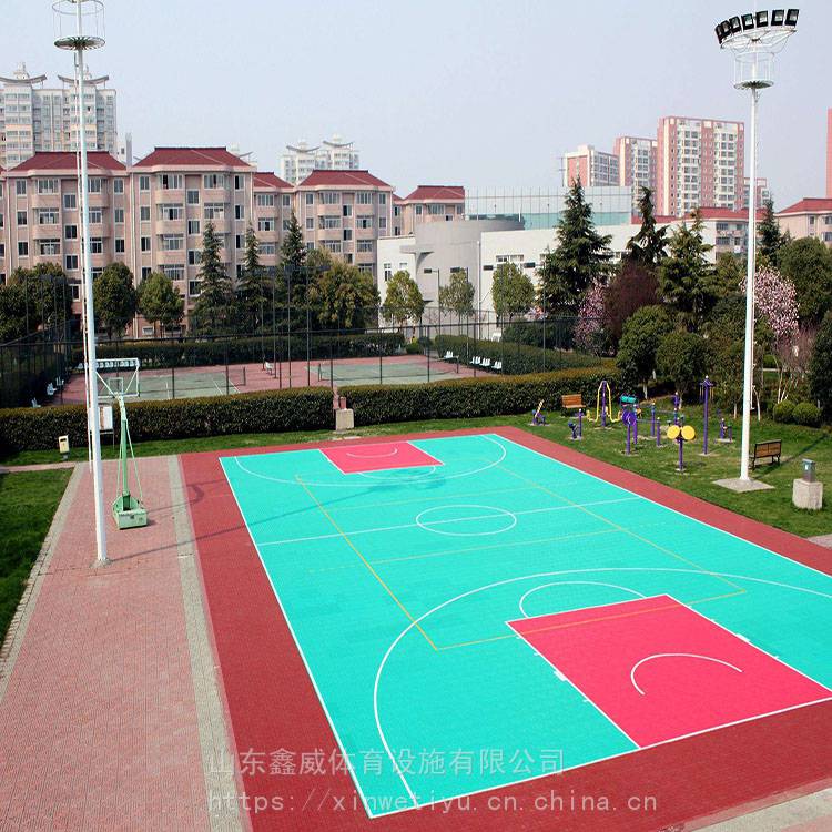 鑫威 塑胶篮球场 塑胶地面 厂家直供