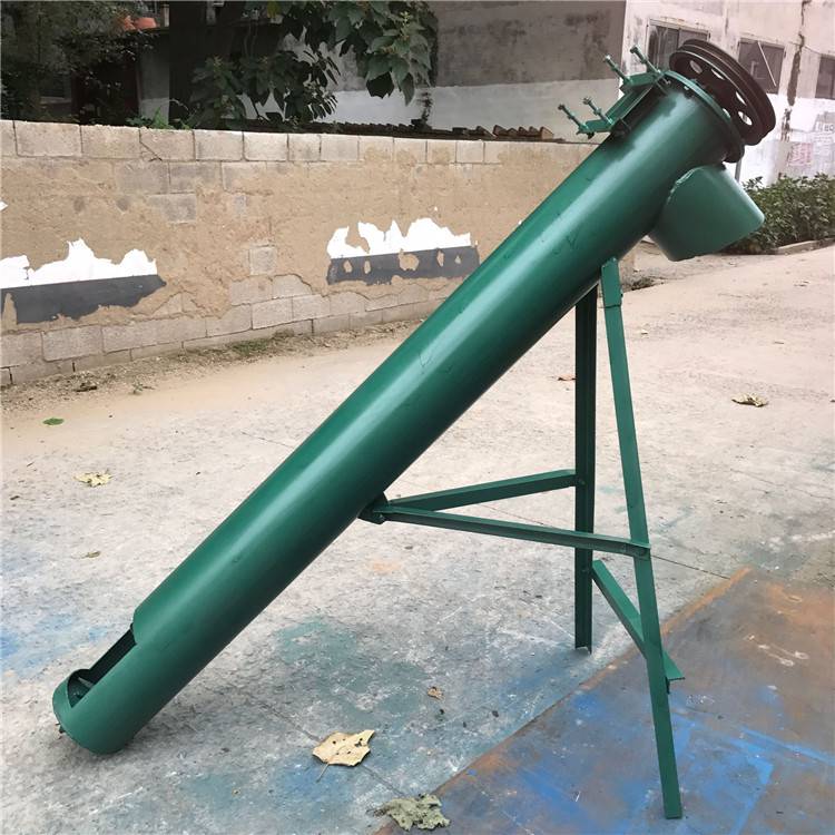 塔城地区倾斜上料螺旋提升机生物质颗粒提升机占地小石灰上料机