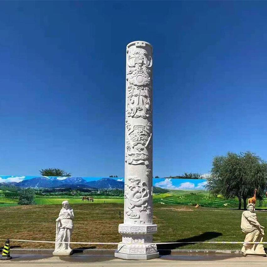 承德市景区雕刻精美的龙柱华表有哪些造型