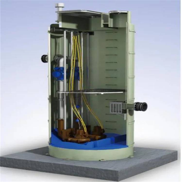 雨水污水提升泵站设备**绿色2吨树脂玻璃钢抗压强度10MPa
