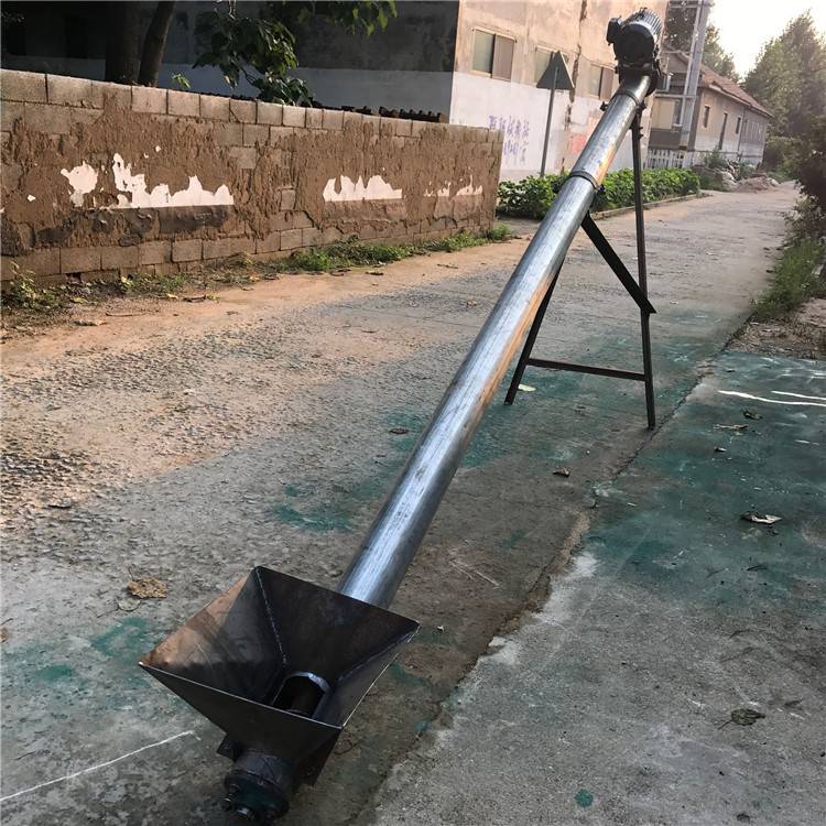 塔城地区倾斜上料螺旋提升机生物质颗粒提升机占地小石灰上料机