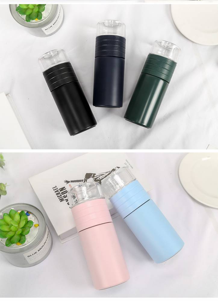 泡茶师保温杯 迷你便携茶水分离不锈钢杯 小巧时尚茶水分离杯子 304