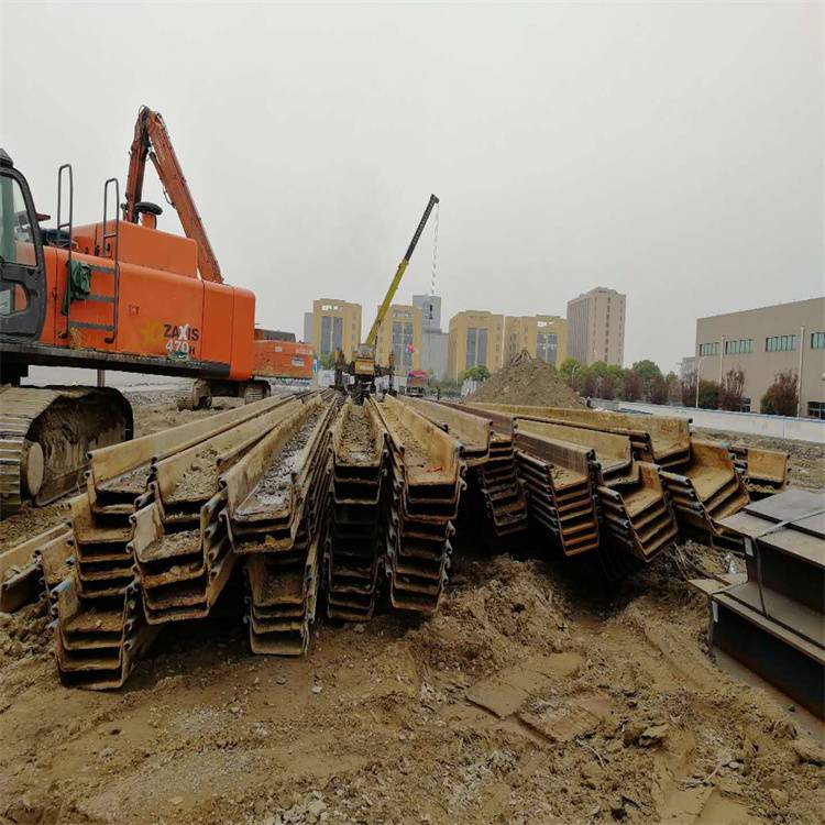 滁州沟槽开挖钢板桩支护租赁拉森钢板桩多少钱一米