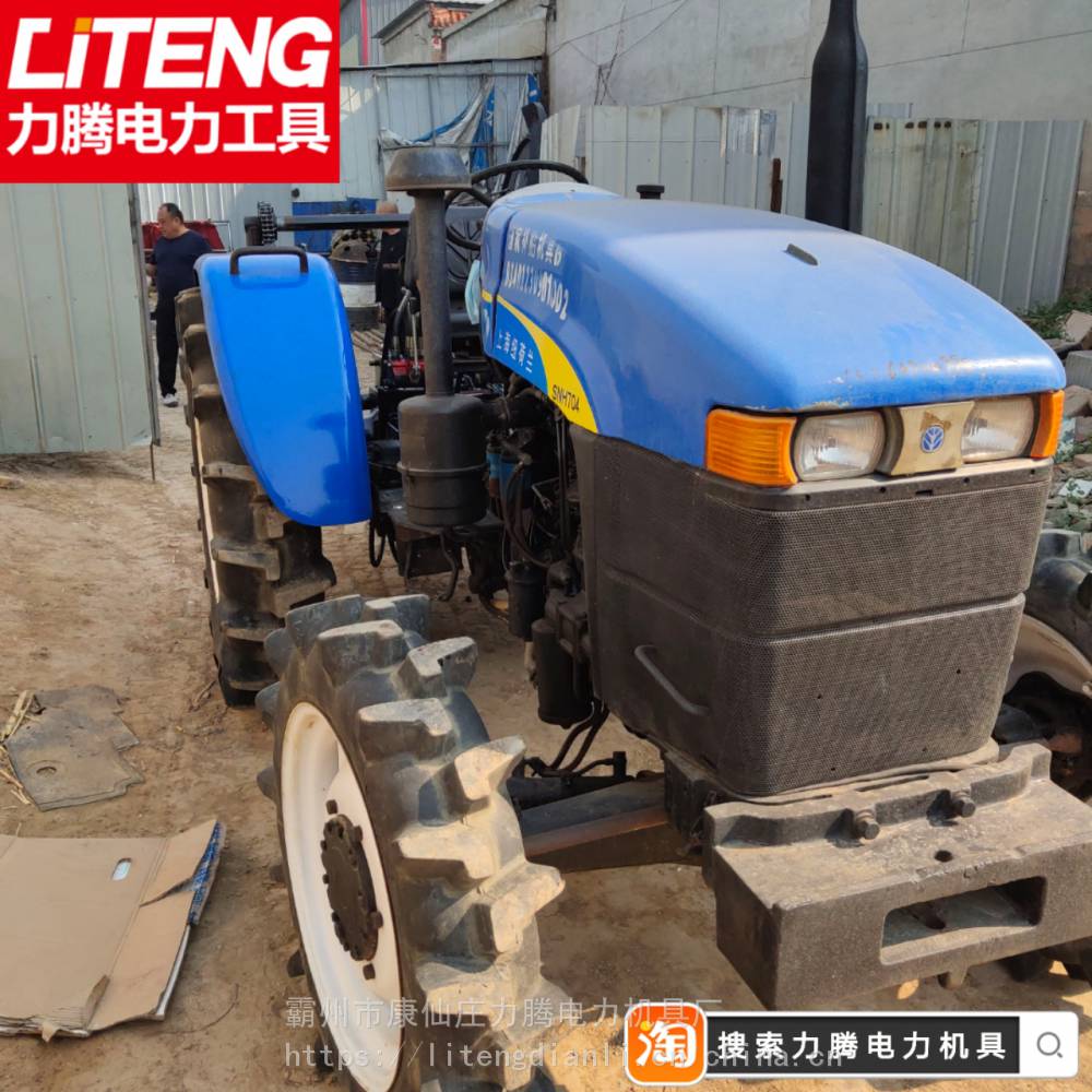 上海纽荷兰704二手品牌拖拉机绞磨优质手扶拖拉机绞磨改装力腾电力厂家直销