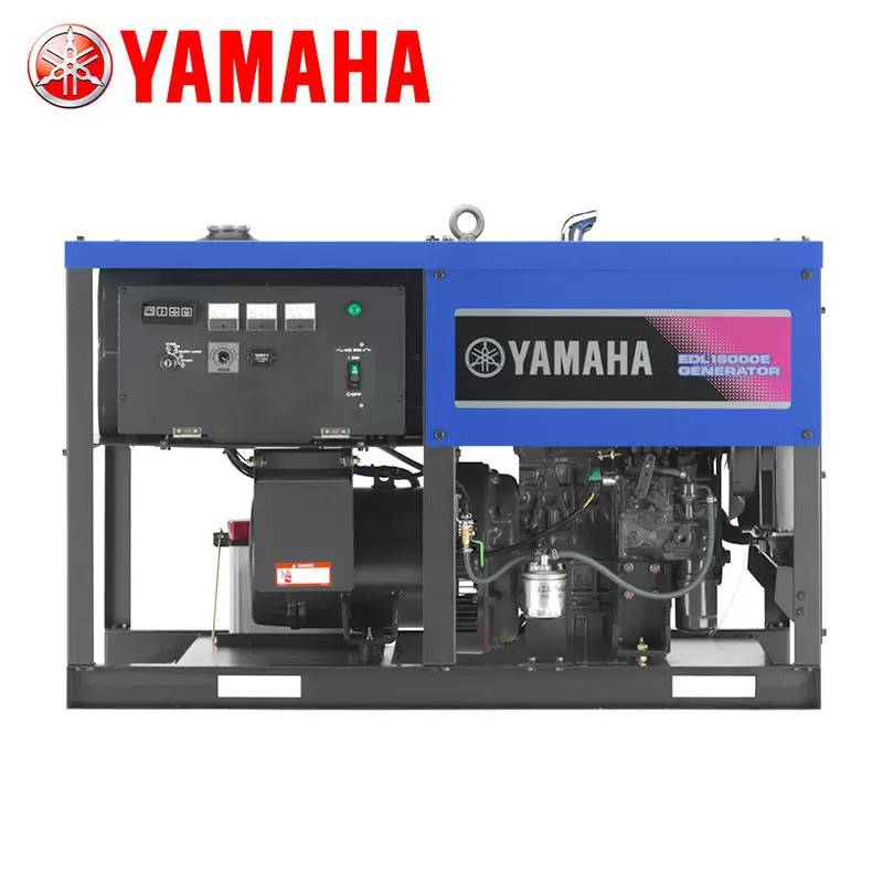 YAMAHA雅马哈柴油发电机组EDL16000E工程施工123KVA单相三缸四冲程