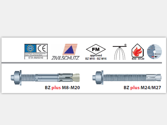供应规格M10x95抗拉强度2520公斤品牌MKT曼卡特型号BZ防开裂混凝土螺栓式锚栓