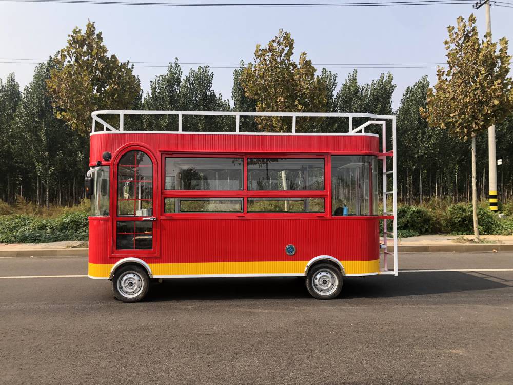 小吃车多功能餐车 移动摆摊流动早餐快餐车电动四轮小吃车