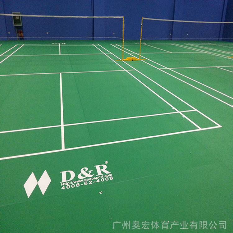 羽毛球室用pvc地板，塑胶网羽毛球，建一个室外羽毛球场地造价