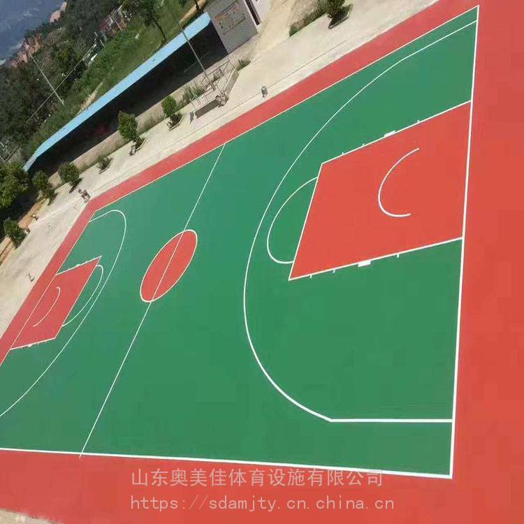 塑胶篮球场 硅pu篮球场施工 网球场造价