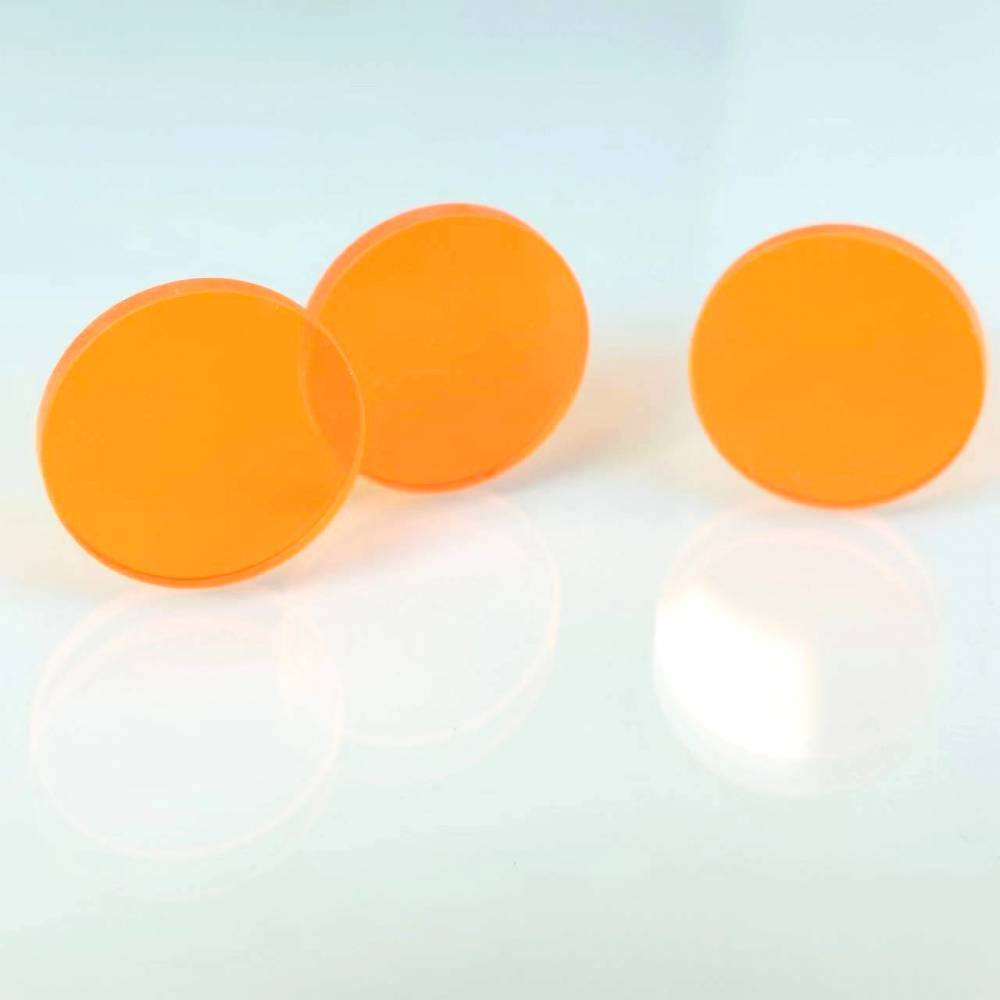 长波通截止型橙色玻璃滤光片CB535光学仪器用绿光片加工