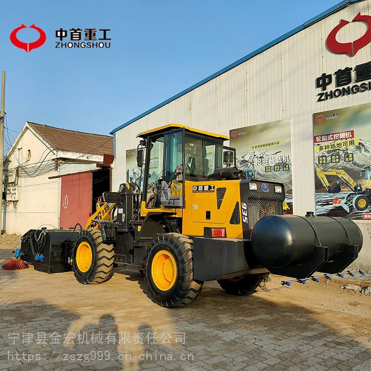 座驾式扫路机成都物业扫地机铲车改装清扫器J
