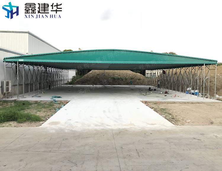 江西鹰潭 帆布遮阳蓬 电动移动棚价格 坚固耐用