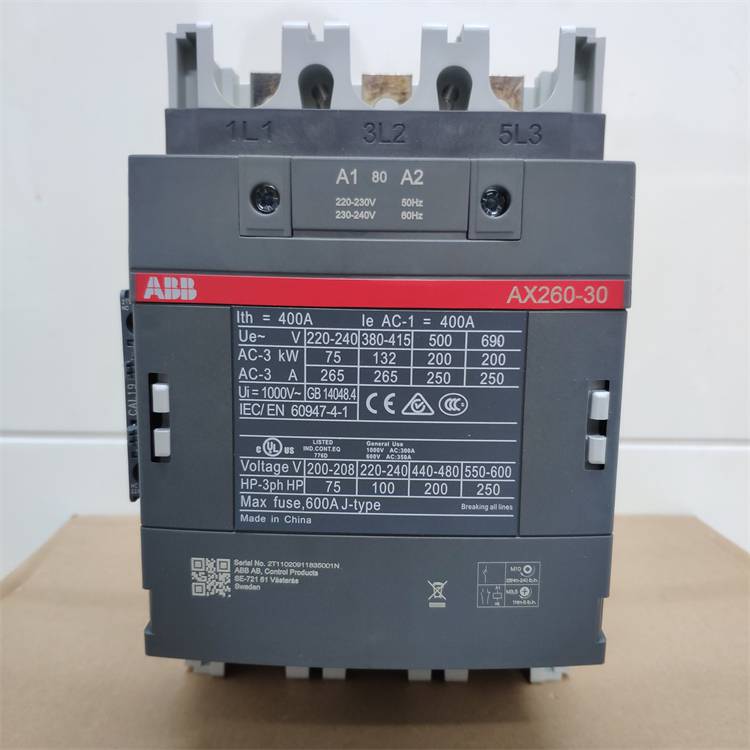 原装ABB交流接触器AF110-30接触器电压