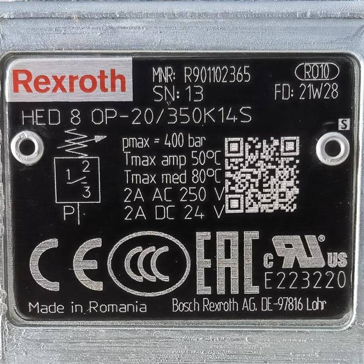 Rexroth//压力开关//R901102365HED8OP-20/350K14S