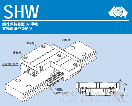 广东SHW14CRM日本THK滑块规格型号