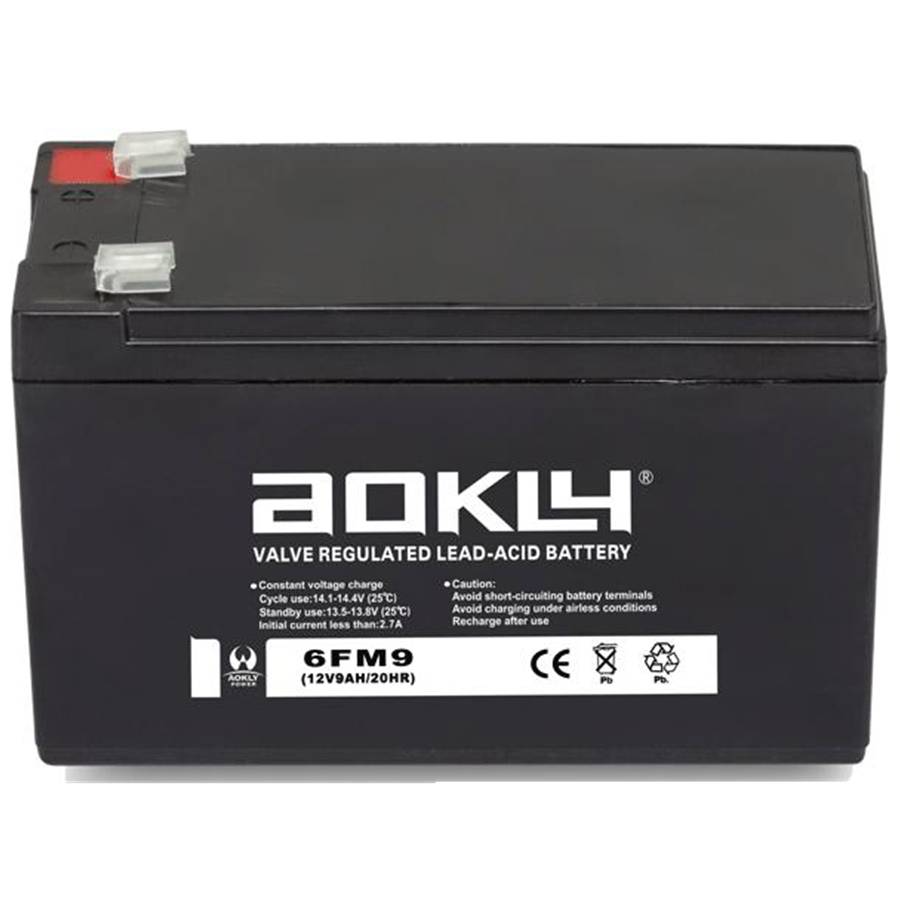 奥克莱蓄电池6FM912V9AH电动喷雾器用儿童玩具车用