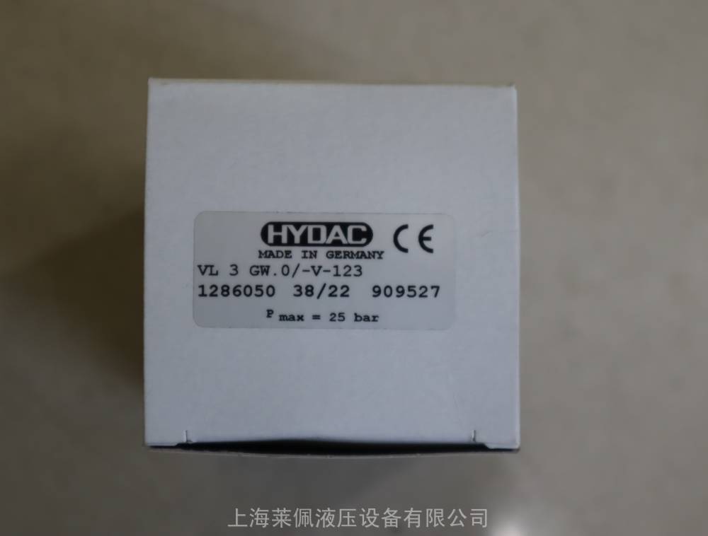 VL3GW.0/-V-123 1286050 德国贺德克HYDAC压力传感器温度传感器