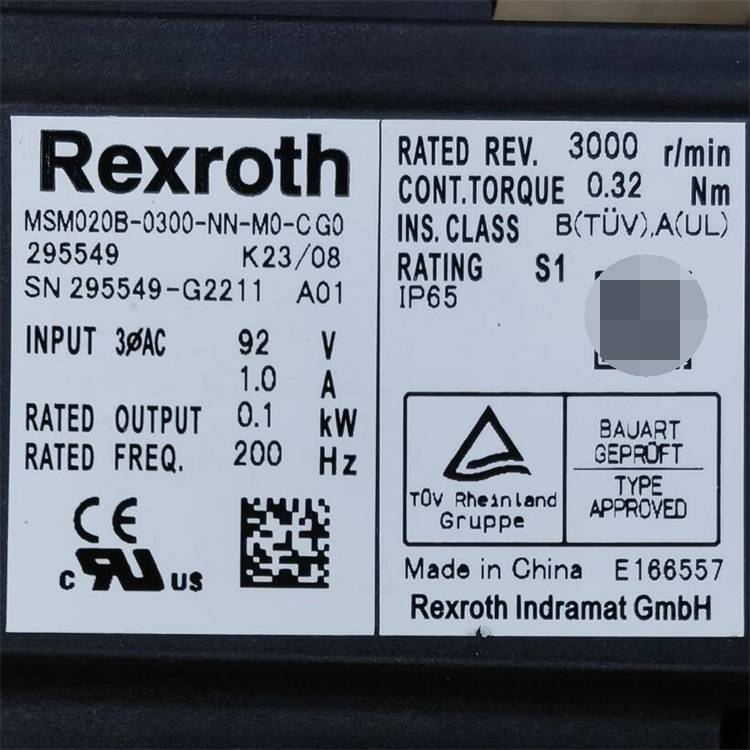 Rexrpth//控制元件//R911295549MSM020B-0300-NN-M0-C