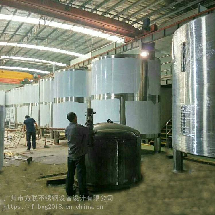 火龙果发酵设备葡萄酒储罐广州方联水果酵素生产线加工设计