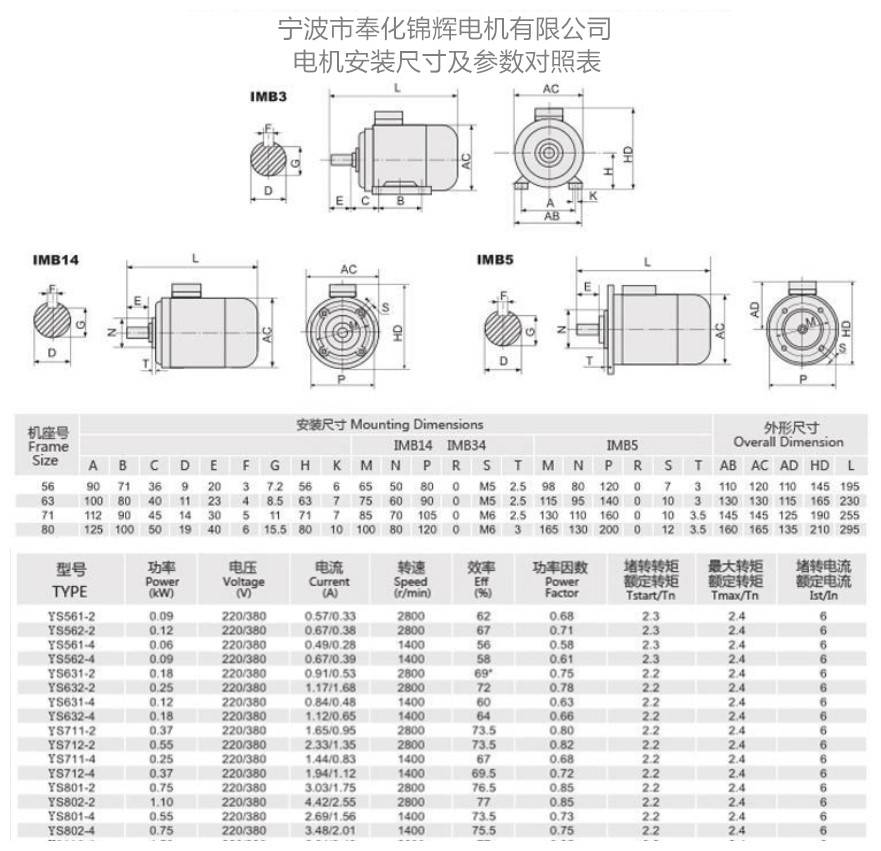 純銅鋁殼電機 寧波ys6324電機 小功率電機