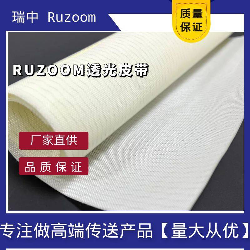 Ruzoom瑞中视觉检查输送带拍照检测平皮带筛选透光皮带