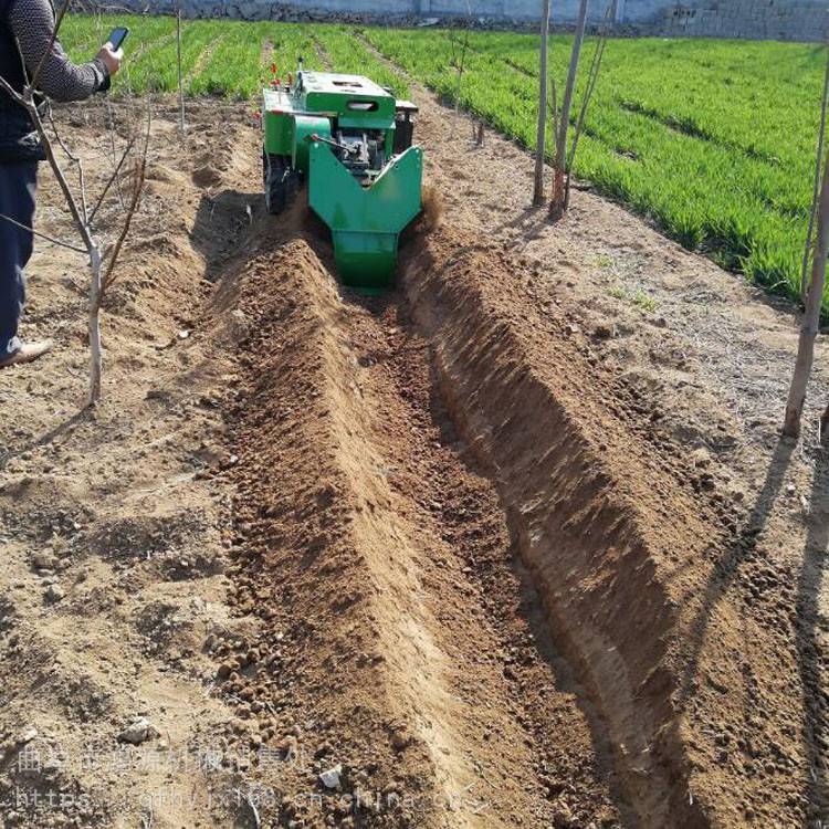 开沟培土机 田园管理机 履带式回填机