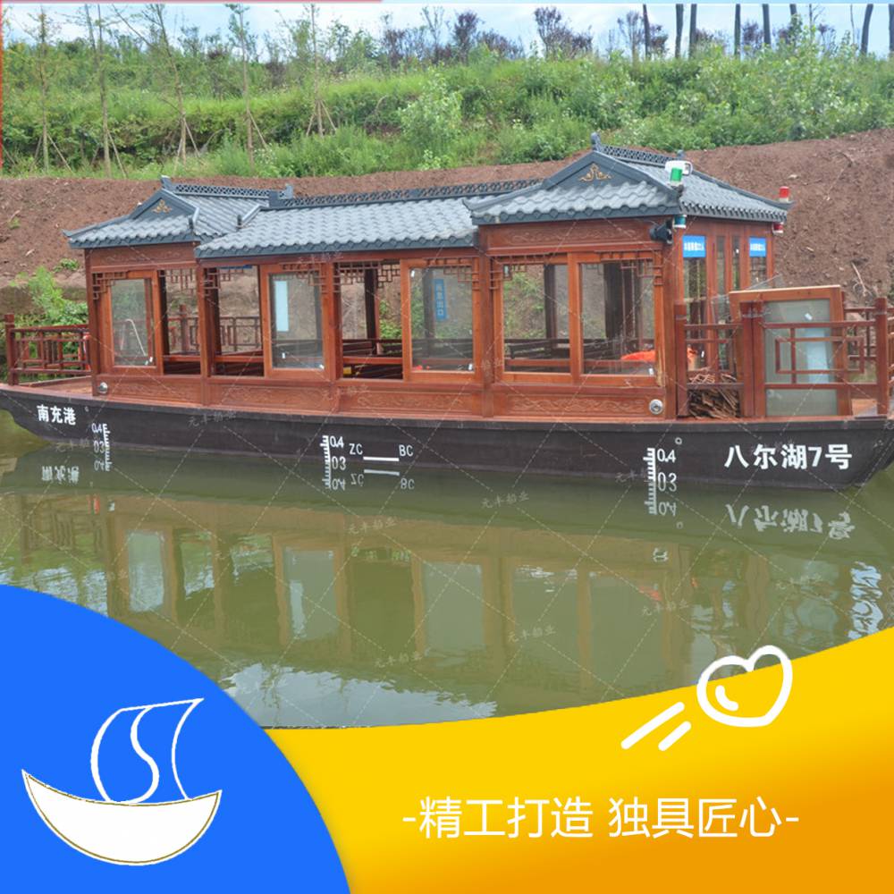 画舫船 徐州滨湖公园可以吃饭的画舫船 画舫船厂家直销