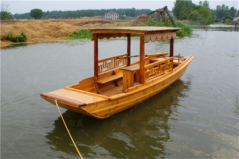 木头船哪儿有的卖安徽木船厂出售单蓬船 一个篷子的船 二个篷子