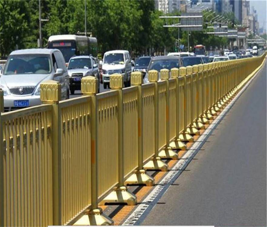 道路隔离栏黄金护栏荷花造型护栏厂家设计定制加工