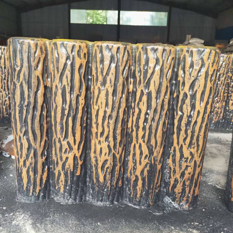 河南厂家批发水泥仿树皮树桩混凝土仿木桩仿木桩围栏