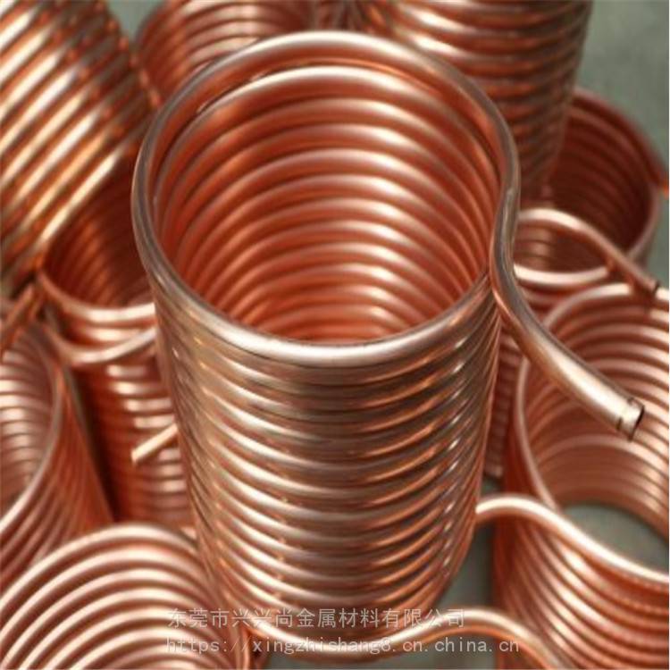 C1100空调制冷用铜管进口小薄壁管T2红铜管紫铜直管